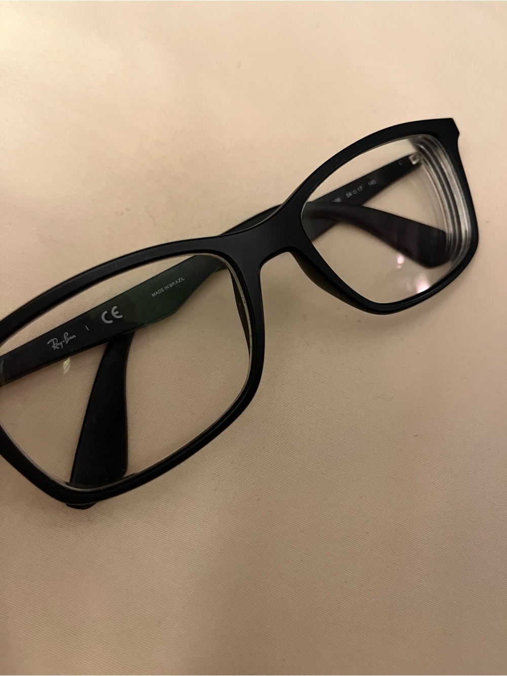 Ray-Ban Black Men's Rectangular Optical Glasses frames